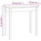 vidaXL Console Table White 80x40x75 cm Solid Wood Pine