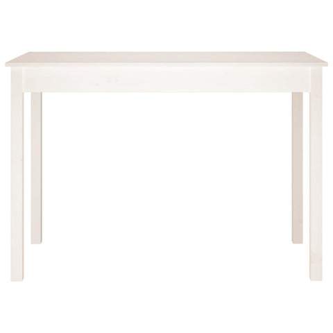 vidaXL Dining Table White 110x55x75 cm Solid Wood Pine