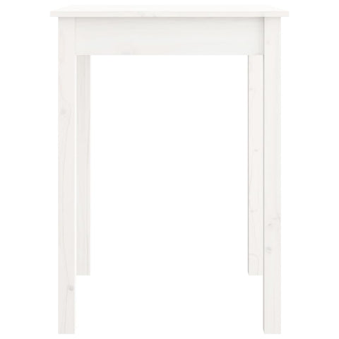 vidaXL Dining Table White 55x55x75 cm Solid Wood Pine