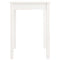 vidaXL Dining Table White 55x55x75 cm Solid Wood Pine
