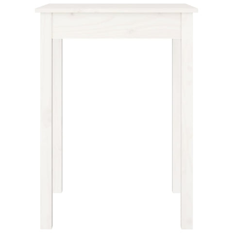 vidaXL Dining Table White 55x55x75 cm Solid Wood Pine