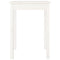 vidaXL Dining Table White 55x55x75 cm Solid Wood Pine