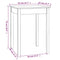 vidaXL Dining Table White 55x55x75 cm Solid Wood Pine
