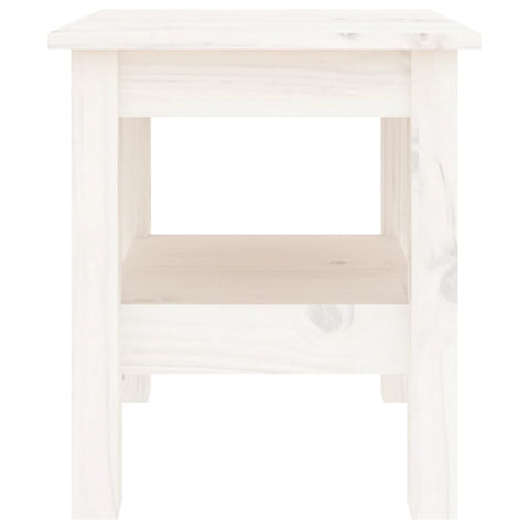 vidaXL Coffee Table White 35x35x40 cm Solid Wood Pine