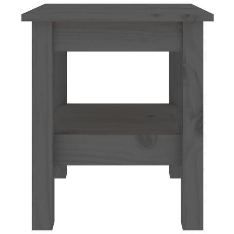 vidaXL Coffee Table Grey 35x35x40 cm Solid Wood Pine