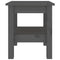 vidaXL Coffee Table Grey 35x35x40 cm Solid Wood Pine