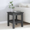 vidaXL Coffee Table Grey 35x35x40 cm Solid Wood Pine