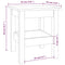 vidaXL Coffee Table Grey 35x35x40 cm Solid Wood Pine