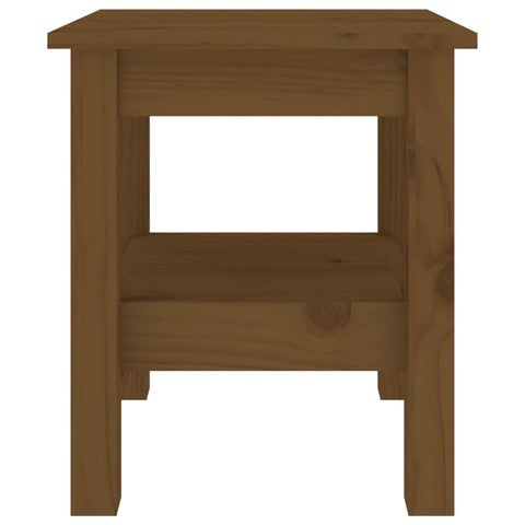 vidaXL Coffee Table Honey Brown 35x35x40 cm Solid Wood Pine