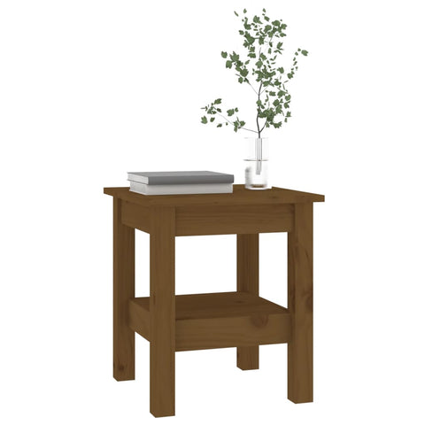 vidaXL Coffee Table Honey Brown 35x35x40 cm Solid Wood Pine