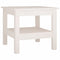 vidaXL Coffee Table White 45x45x40 cm Solid Wood Pine