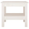 vidaXL Coffee Table White 45x45x40 cm Solid Wood Pine