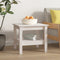 vidaXL Coffee Table White 45x45x40 cm Solid Wood Pine