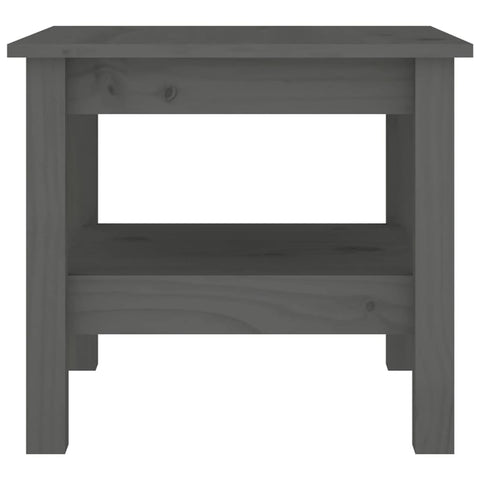 vidaXL Coffee Table Grey 45x45x40 cm Solid Wood Pine
