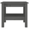 vidaXL Coffee Table Grey 45x45x40 cm Solid Wood Pine