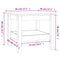 vidaXL Coffee Table Grey 45x45x40 cm Solid Wood Pine