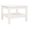vidaXL Coffee Table White 55x55x40 cm Solid Wood Pine