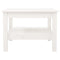 vidaXL Coffee Table White 55x55x40 cm Solid Wood Pine