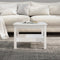 vidaXL Coffee Table White 55x55x40 cm Solid Wood Pine