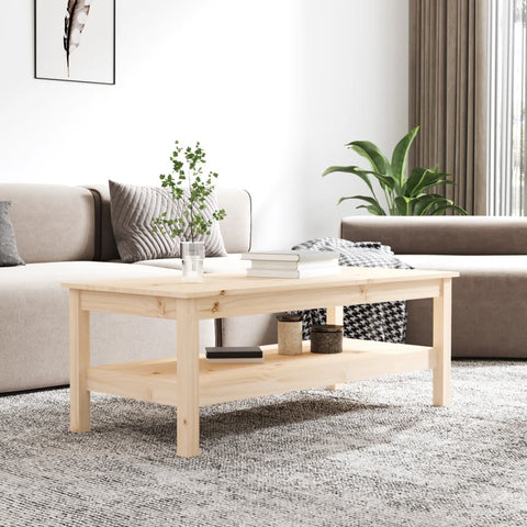 vidaXL Coffee Table 110x50x40 cm Solid Wood Pine