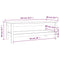 vidaXL Coffee Table 110x50x40 cm Solid Wood Pine