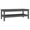 vidaXL Coffee Table Grey 110x50x40 cm Solid Wood Pine