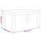 vidaXL Coffee Table 80x50x40 cm Solid Wood Pine