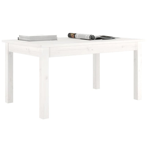 vidaXL Coffee Table White 80x50x40 cm Solid Wood Pine