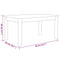 vidaXL Coffee Table White 80x50x40 cm Solid Wood Pine