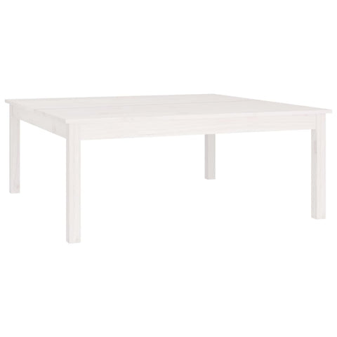 vidaXL Coffee Table White 100x100x40 cm Solid Wood Pine