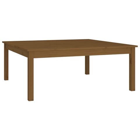 vidaXL Coffee Table Honey Brown 100x100x40 cm Solid Wood Pine