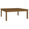vidaXL Coffee Table Honey Brown 100x100x40 cm Solid Wood Pine