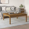 vidaXL Coffee Table Honey Brown 100x100x40 cm Solid Wood Pine