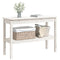 vidaXL Console Table White 110x40x75 cm Solid Wood Pine