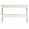 vidaXL Console Table White 110x40x75 cm Solid Wood Pine