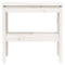 vidaXL Console Table White 80x40x75 cm Solid Wood Pine