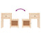 vidaXL Bedside Cabinet 79.5x38x65.5 cm Solid Wood Pine