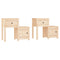 vidaXL Bedside Cabinet 2 pcs 79.5x38x65.5 cm Solid Wood Pine