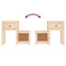 vidaXL Bedside Cabinet 2 pcs 79.5x38x65.5 cm Solid Wood Pine
