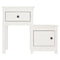 vidaXL Bedside Cabinet 2 pcs White 79.5x38x65.5 cm Solid Wood Pine