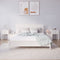 vidaXL Bedside Cabinet 2 pcs White 79.5x38x65.5 cm Solid Wood Pine