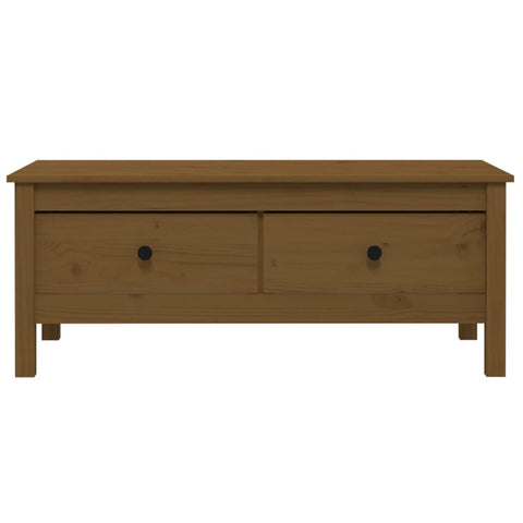vidaXL Coffee Table Honey Brown 100x50x40 cm Solid Wood Pine