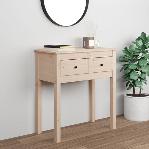 vidaXL Console Table 70x35x75 cm Solid Wood Pine