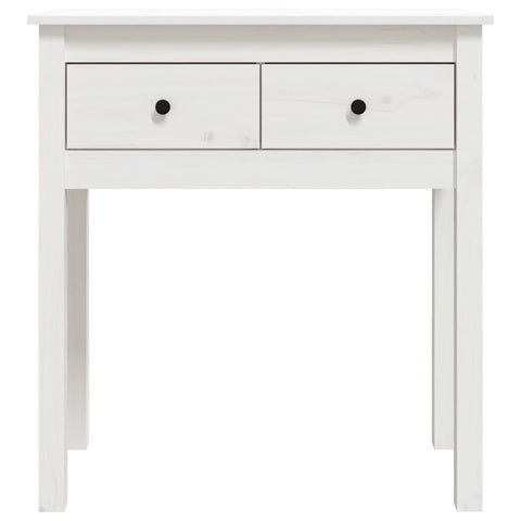 vidaXL Console Table White 70x35x75 cm Solid Wood Pine
