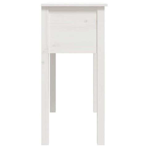 vidaXL Console Table White 70x35x75 cm Solid Wood Pine
