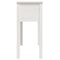 vidaXL Console Table White 70x35x75 cm Solid Wood Pine