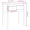 vidaXL Console Table White 70x35x75 cm Solid Wood Pine
