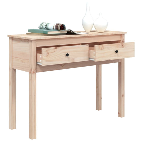 vidaXL Console Table 100x35x75 cm Solid Wood Pine