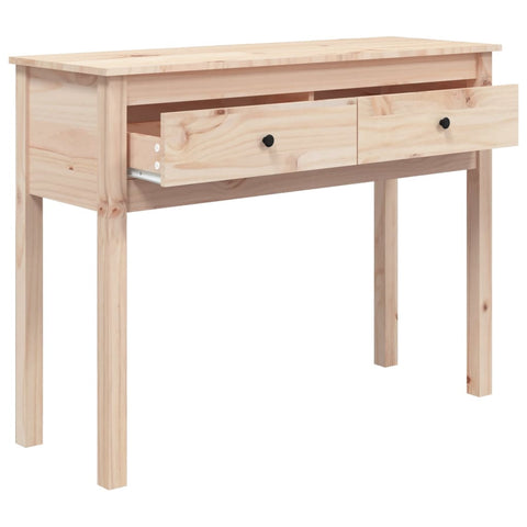 vidaXL Console Table 100x35x75 cm Solid Wood Pine