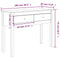 vidaXL Console Table 100x35x75 cm Solid Wood Pine